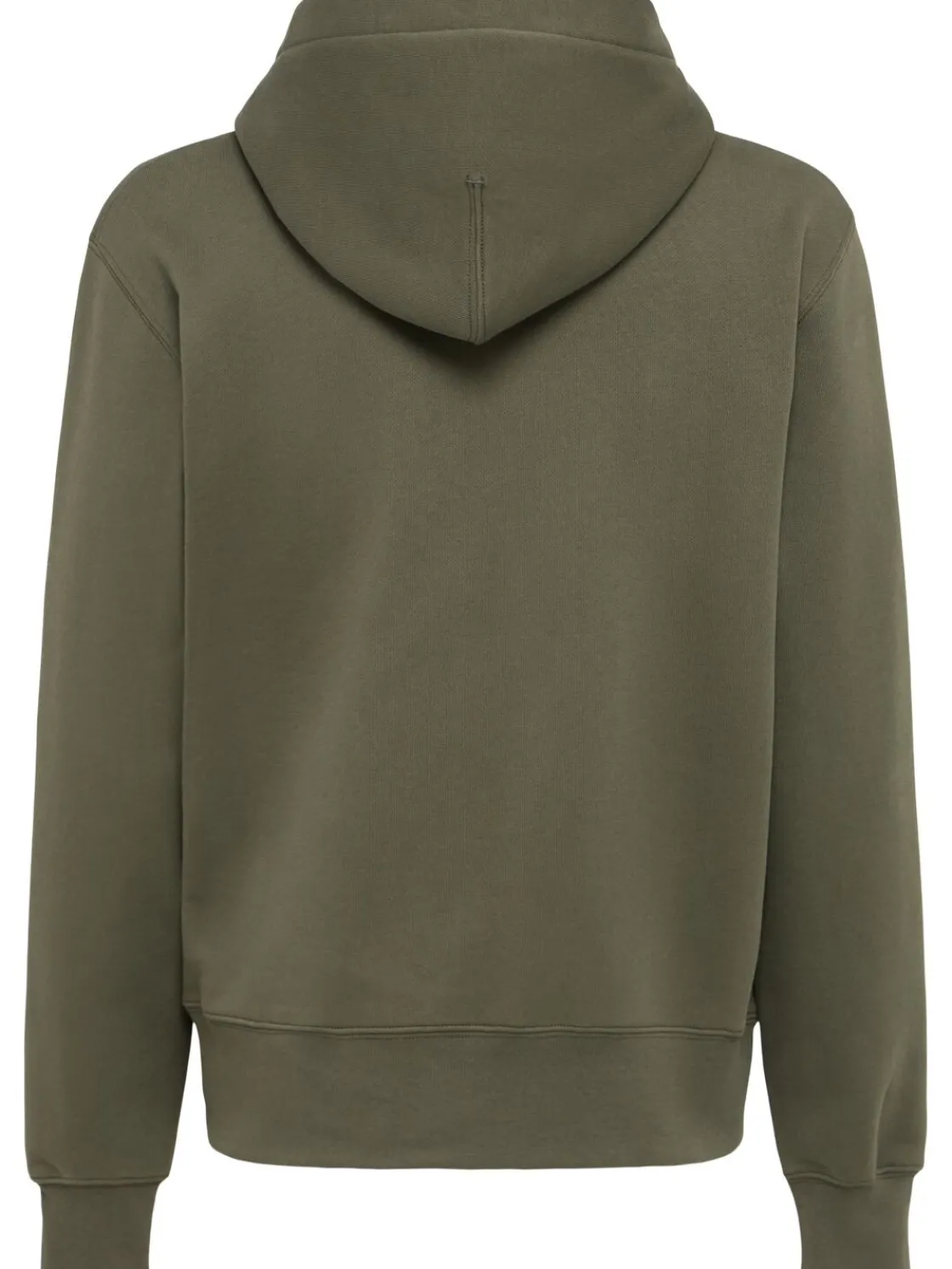 Felpa in cotone con zip e cappuccio