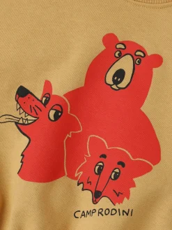 Felpa in cotone stampato