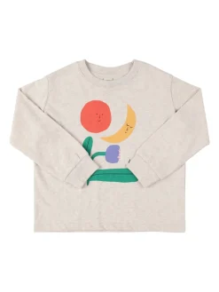 Felpa in cotone stampato