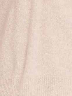 Felpa in maglia di lana con mezza zip e cappuccio