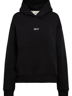 Felpa in misto cotone con cappuccio