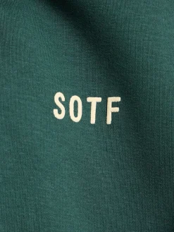 Felpa in misto cotone con cappuccio
