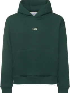 Felpa in misto cotone con cappuccio