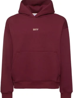 Felpa in misto cotone con cappuccio