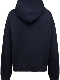 Felpa in misto cotone con cappuccio