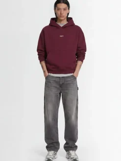 Felpa in misto cotone con cappuccio
