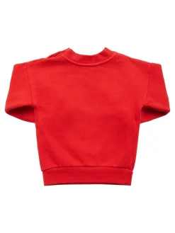 Felpa in misto cotone organico stampato