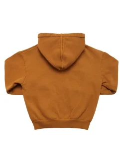 Felpa in misto cotone organico / cappuccio e zip