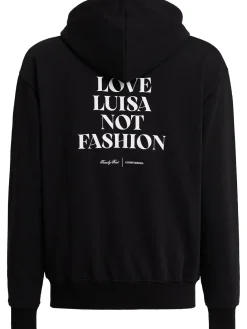 Felpa LVR Exclusive in cotone con zip e cappuccio