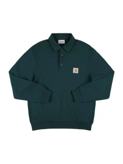 Felpa polo in cotone