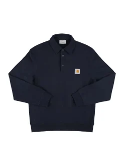 Felpa polo in cotone