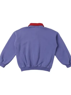 Felpa polo in cotone organico stampato