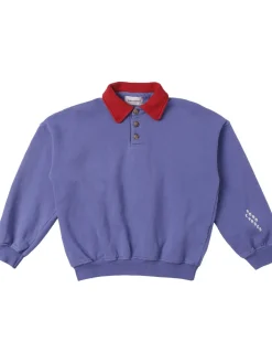 Felpa polo in cotone organico stampato