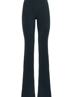 Flared poly pants