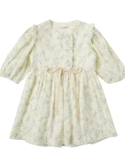Floral printed cotton dress