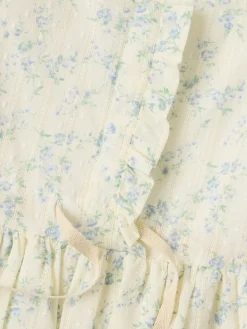 Floral printed cotton dress