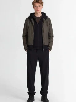 Galveston nylon hooded windbreaker