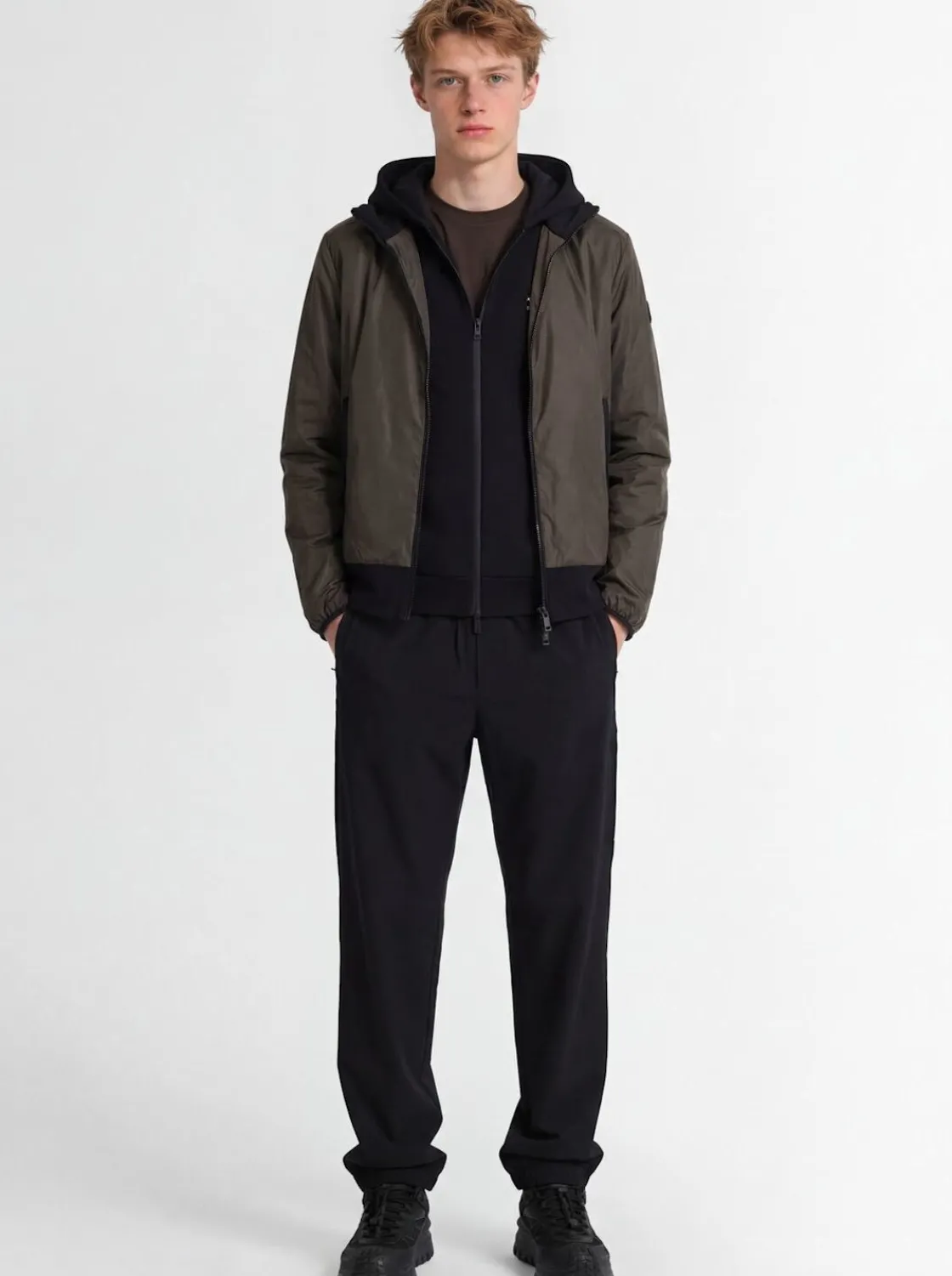 Galveston nylon hooded windbreaker