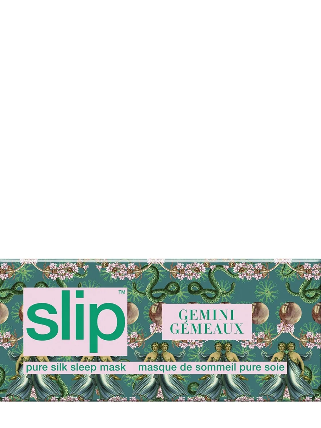 Gemini printed silk sleep mask