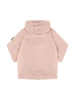 Giacca a vento in nylon con cappuccio