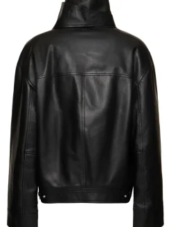 Giacca biker in pelle