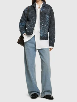 Giacca in denim con decorazioni
