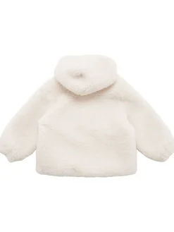 Giacca in peluche con cappuccio