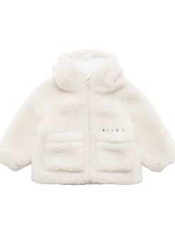 Giacca in peluche con cappuccio