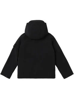 Giacca in softshell di poly con cappuccio