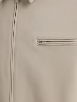 Giacca in tela con zip