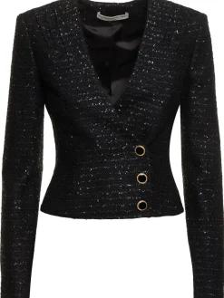 Giacca in tweed con paillettes