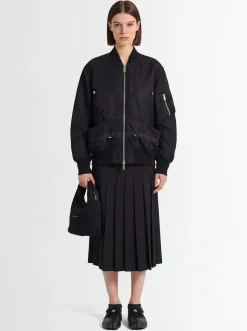 Giacca in twill di nylon
