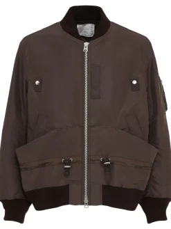 Giacca in twill di nylon