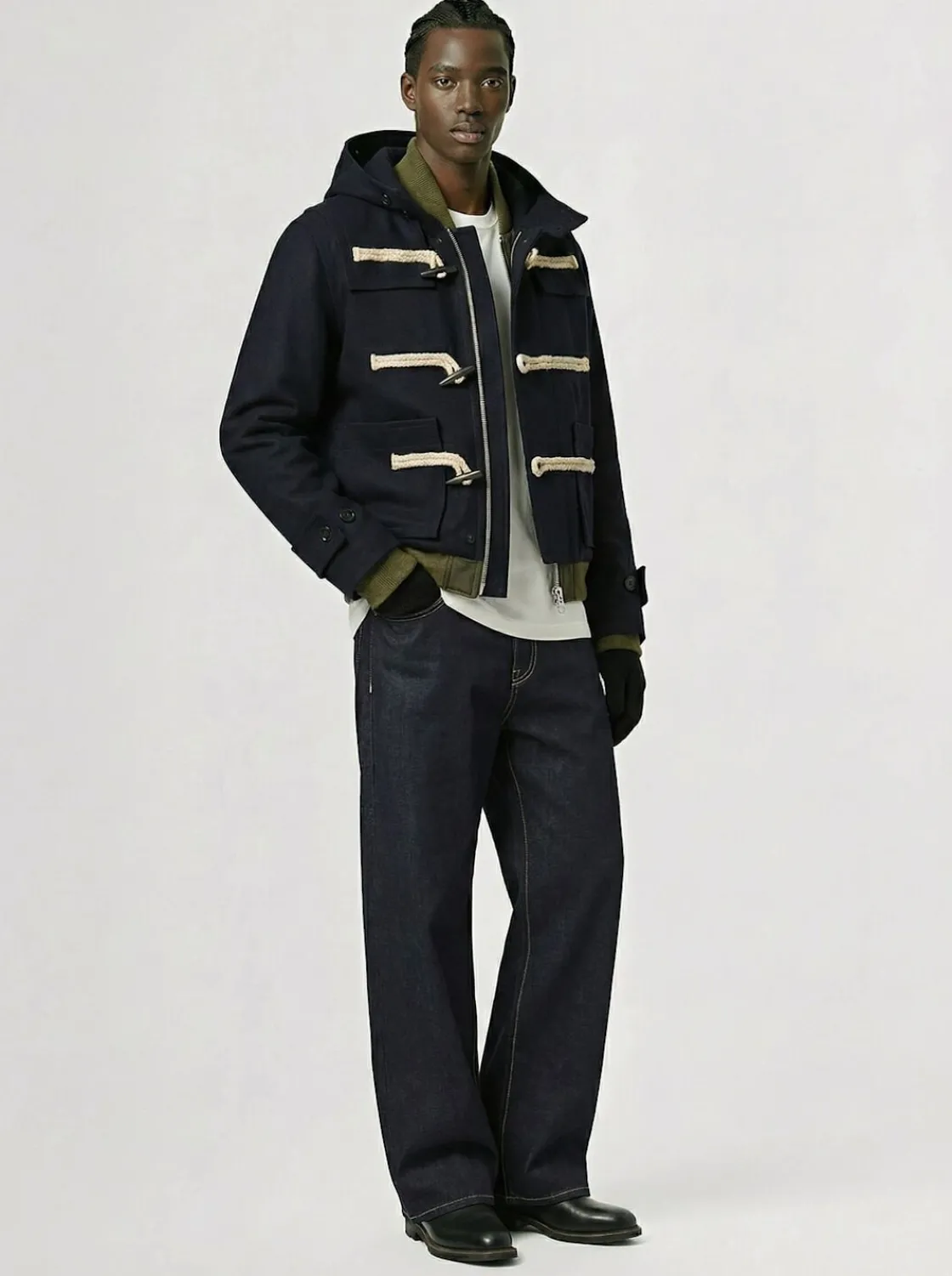 Giacca melton in lana