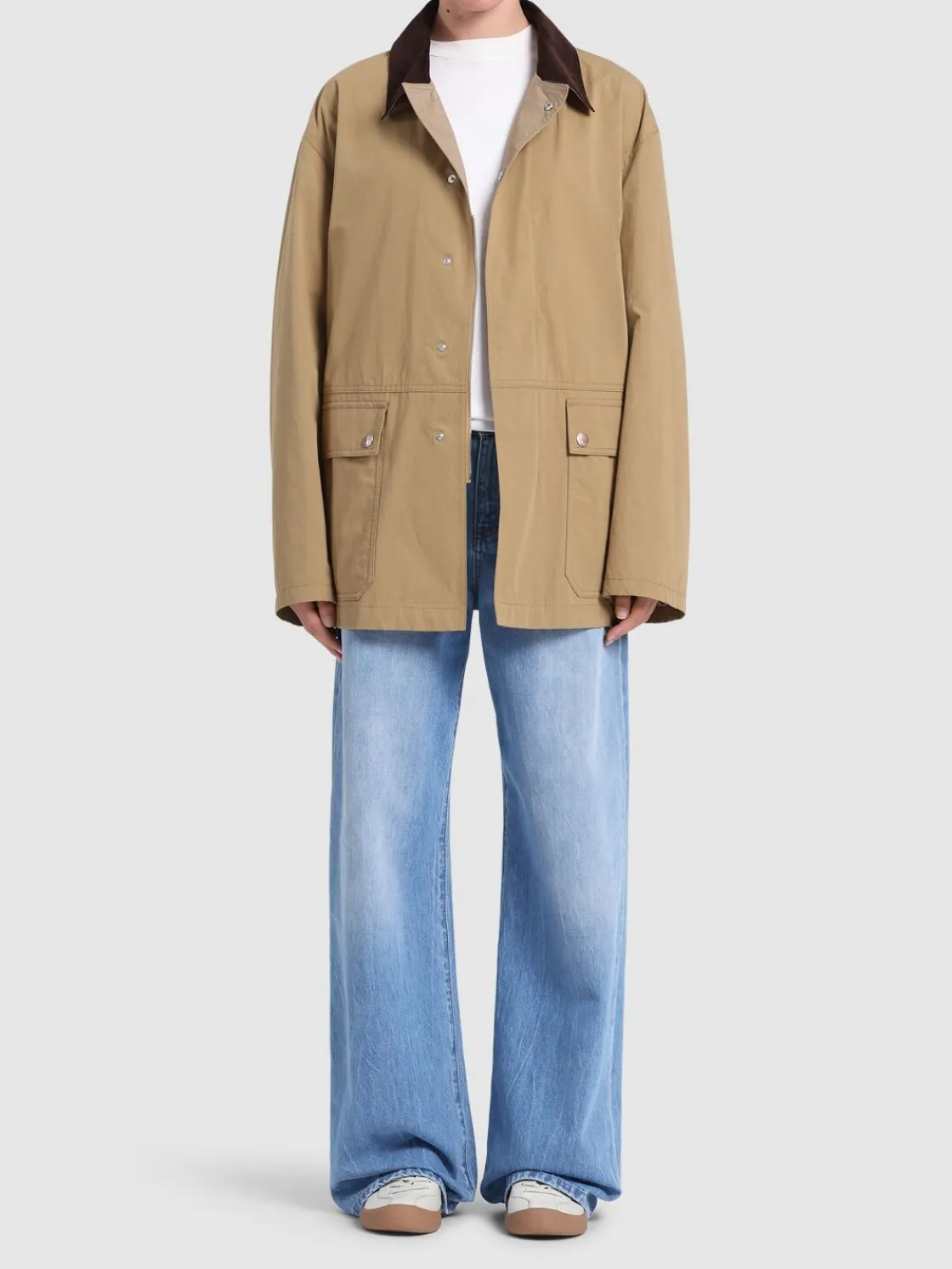 Giacca oversize Frank in gabardina