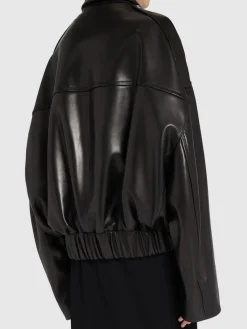 Giacca Owey in pelle con zip
