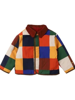 Giacca reversibile color block