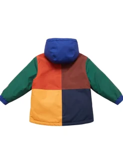 Giacca sci in nylon riciclato color block