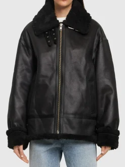 Giacca unisex loose fit in shearling