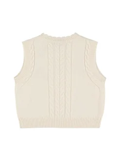 Gilet in maglia di misto lana