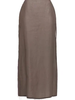 Gonna lunga in organza di cotone Zaira
