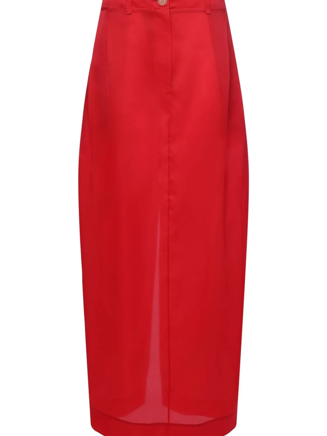 Gonna lunga Lucian in organza di seta