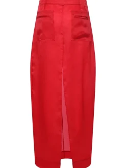 Gonna lunga Lucian in organza di seta