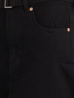 Gonna maxi in denim con spacco frontale