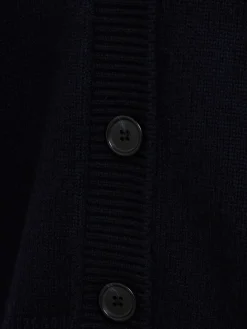 Heavy wool V-neck cardigan