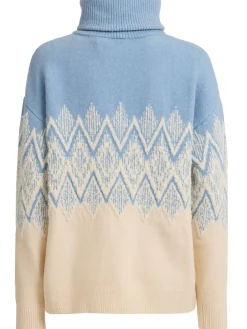 Hedda Fairisle half-zip sweater