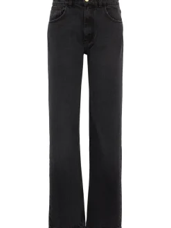 High rise straight jeans