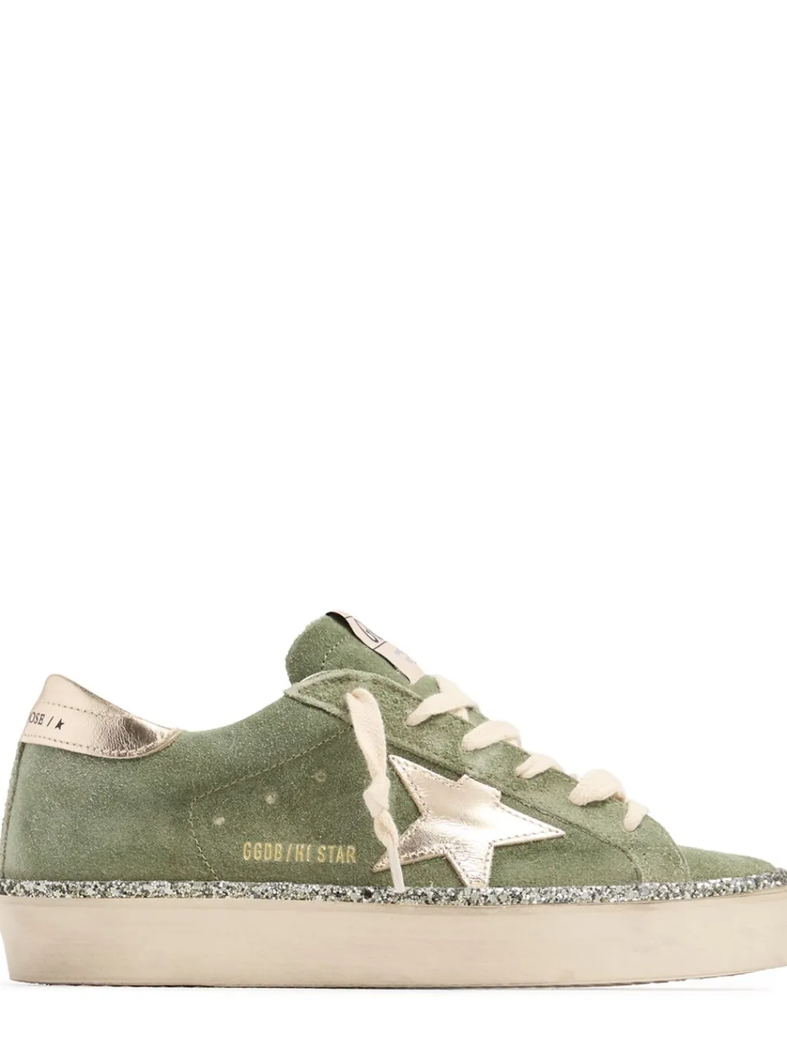 Hi Star waxed suede sneakers