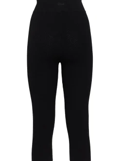 Honeycomb knit stretch viscose pants