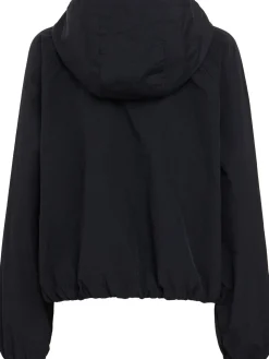Hooded lightweight taffeta jacket